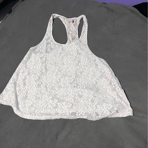 SO Flowy Lace Detail Tank Top